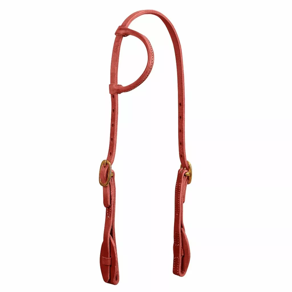 Weaver Leather ProTack Quick Change Sliding Ear Headstall, Leather Tab Bit Ends, 10-0079 1 Weaver Leather ProTack Quick Change Sliding Ear Headstall, Leather Tab Bit Ends, 10-0079