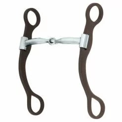 Weaver Leather Professional Antiqued Shank Bit, 5 in. Sweet Iron Mouth with Copper Inlay