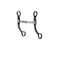 Weaver Leather Professional Antiqued Shank Billy Allen Horse Bit, 5 in. Sweet Iron Billy Allen Mouth with Copper Inlay, 25-1796