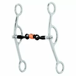 Weaver Leather Gag Bit, 5 in. Sweet Iron Mouth with Copper Roller, 25-1815
