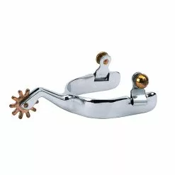 Weaver Leather Men's Cutting Spurs with Plain Band, 25-8030