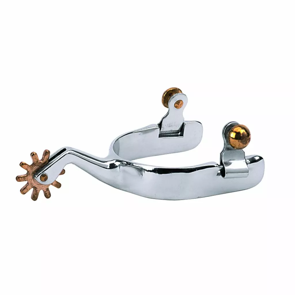 Weaver Leather Men's Cutting Spurs with Plain Band, 25-8030 1 Weaver Leather Men's Cutting Spurs with Plain Band, 25-8030