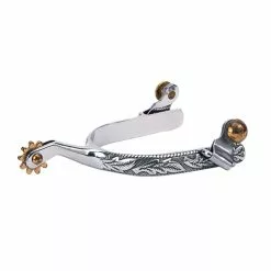 Weaver Leather Ladies' Roping Spurs with Engraved 1/2 in. Band, 25-8318