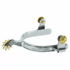 Weaver Leather Women's Roping Spurs with Engraved Band, 25-8509