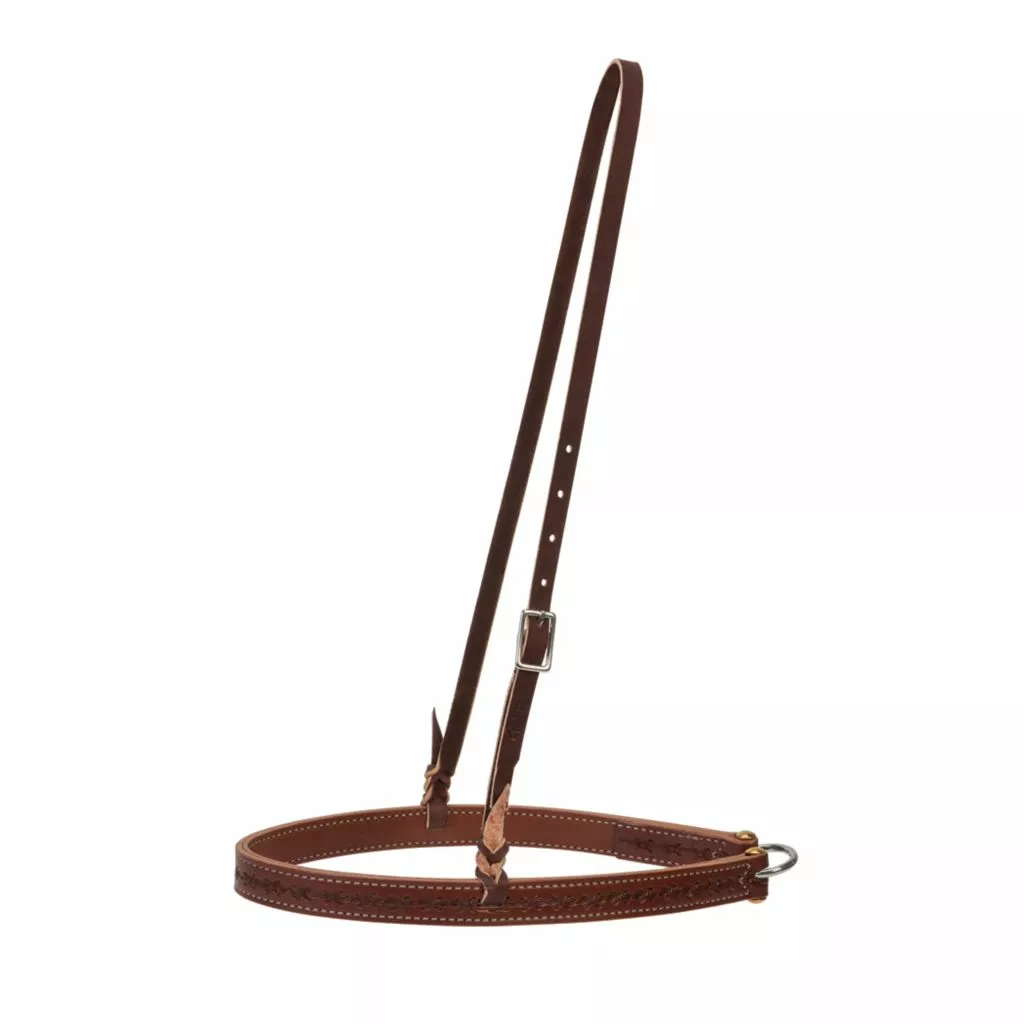Weaver Leather Barbed Wire Noseband, Brown, 30-1078 1 Weaver Leather Barbed Wire Noseband, Brown, 30-1078