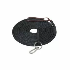 Weaver Leather Silvertip Lunge Line with Ring and Snap, 1/2 in. x 22 ft., 35-1922-BK