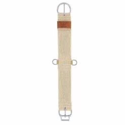 Weaver Leather Natural Blend 27-Strand Straight Smart Horse Cinch with Roll Snug Cinch Buckle, 35-2400-28