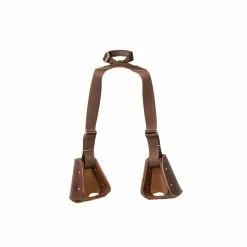 Weaver Leather Lil Dude Stirrups, Brown Nylon, 35-3025