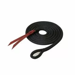 Weaver Leather Silvertip Halters Yacht Braid Lead with Loop, 9/16 in. x 12 ft., 35-4700-BK