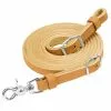 Weaver Leather Horizons Flat Roper Reins, Scissor Snap and Conway Adjustments, Golden Brown, 5/8 in. x 8 ft., 50-1491-GB