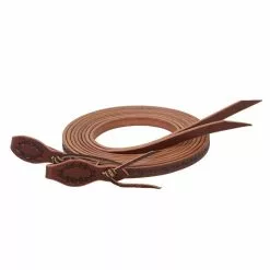 Weaver Leather Barbed Wire Split Reins, Brown, 5/8 in. x 8 ft., 50-1795
