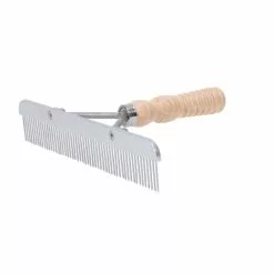 Weaver Leather Blunt Tooth Livestock Comb with Wood Handle and Stainless Steel Blade