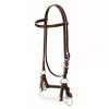 Weaver Leather Deluxe Latigo Leather Side Pull, Double Rope, Burgundy, 10-0295