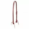 Weaver Leather Burgundy Latigo Leather Split Ear Headstall, 10-0345