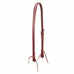 Weaver Leather Burgundy Latigo Leather Split Ear Headstall, 10-0345