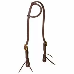 Weaver Leather Working Cowboy Sliding Ear Headstall, 5/8 in., Solid Brass, 10-0502