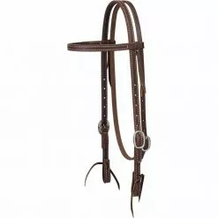 Weaver Leather Working Cowboy Browband Headstall, 5/8 in., Stainless Steel, 10-0506