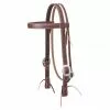 Weaver Leather Working Cowboy Browband Headstall, 1 in., Stainless Steel, 10-0507