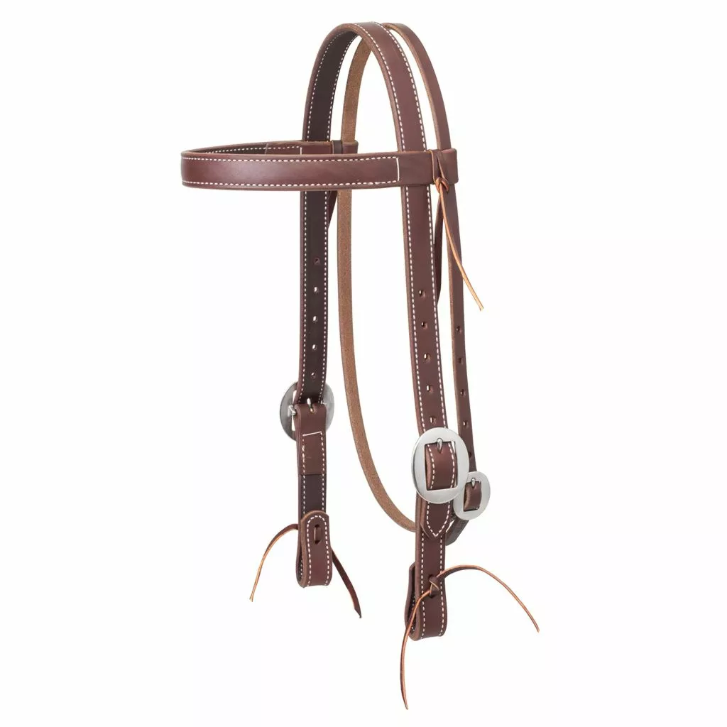 Weaver Leather Working Cowboy Browband Headstall, 1 in., Stainless Steel, 10-0507 1 Weaver Leather Working Cowboy Browband Headstall, 1 in., Stainless Steel, 10-0507