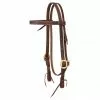 Weaver Leather Working Cowboy Economy Browband Headstall, 3/4 in., Solid Brass, 10-0513