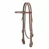 Weaver Leather Working Cowboy Browband Headstall with Buckle Bit Ends, 10-0517