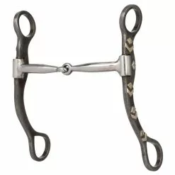 Weaver Leather Professional Shank Horse Bit with 5 in. Sweet Iron Snaffle Mouth, 25-1851