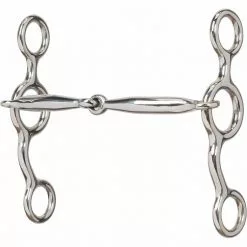 Weaver Leather All Purpose Bit with 5 in. Sweet Iron Smooth Snaffle Mouth, 25-1888