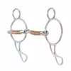 Weaver Leather Stainless-Steel Wonder Horse Bit, 5 in. Jointed Mouth with Copper Wire, 25-5890