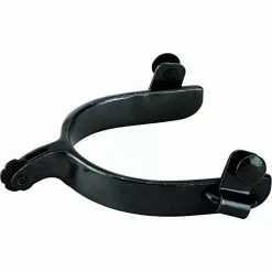 Weaver Leather Steel Spurs, Black Steel, 25-7740