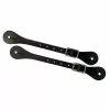 Weaver Leather Single-Ply Spur Straps, Black, 30-0697