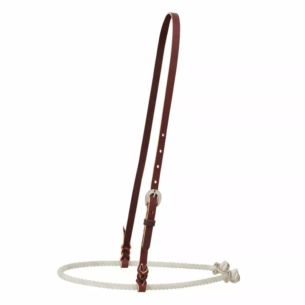 Weaver Leather Rope and Latigo Leather Noseband, 30-0698 1 Weaver Leather Rope and Latigo Leather Noseband, 30-0698