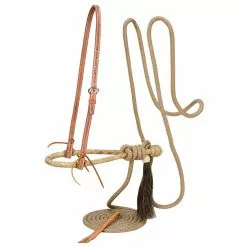 Weaver Leather Complete Mecate Rein Set with Rawhide Bosal, 1/2 in. x 23 ft. Braided Nylon Mecate, 30-0219
