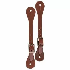 Weaver Leather Single-Ply Spur Straps, Rich Brown, 30-0673