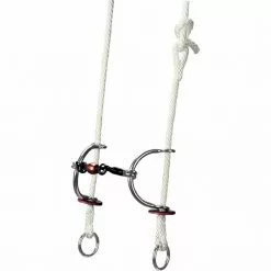 Weaver Leather Gag Bridle with Sweet Iron Copper Roller Mouth Sliding Bit, 30-0561