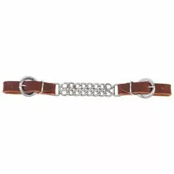 Weaver Leather Working Cowboy 4-1/2 in. Double Flat Link Horse Curb Strap, 5/8 in., 30-1282