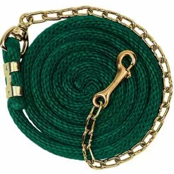 Weaver Leather Poly Lead Rope with Brass Plated Swivel Chain, 5/8 in. x 8 ft.6 in., 35-2125-S13