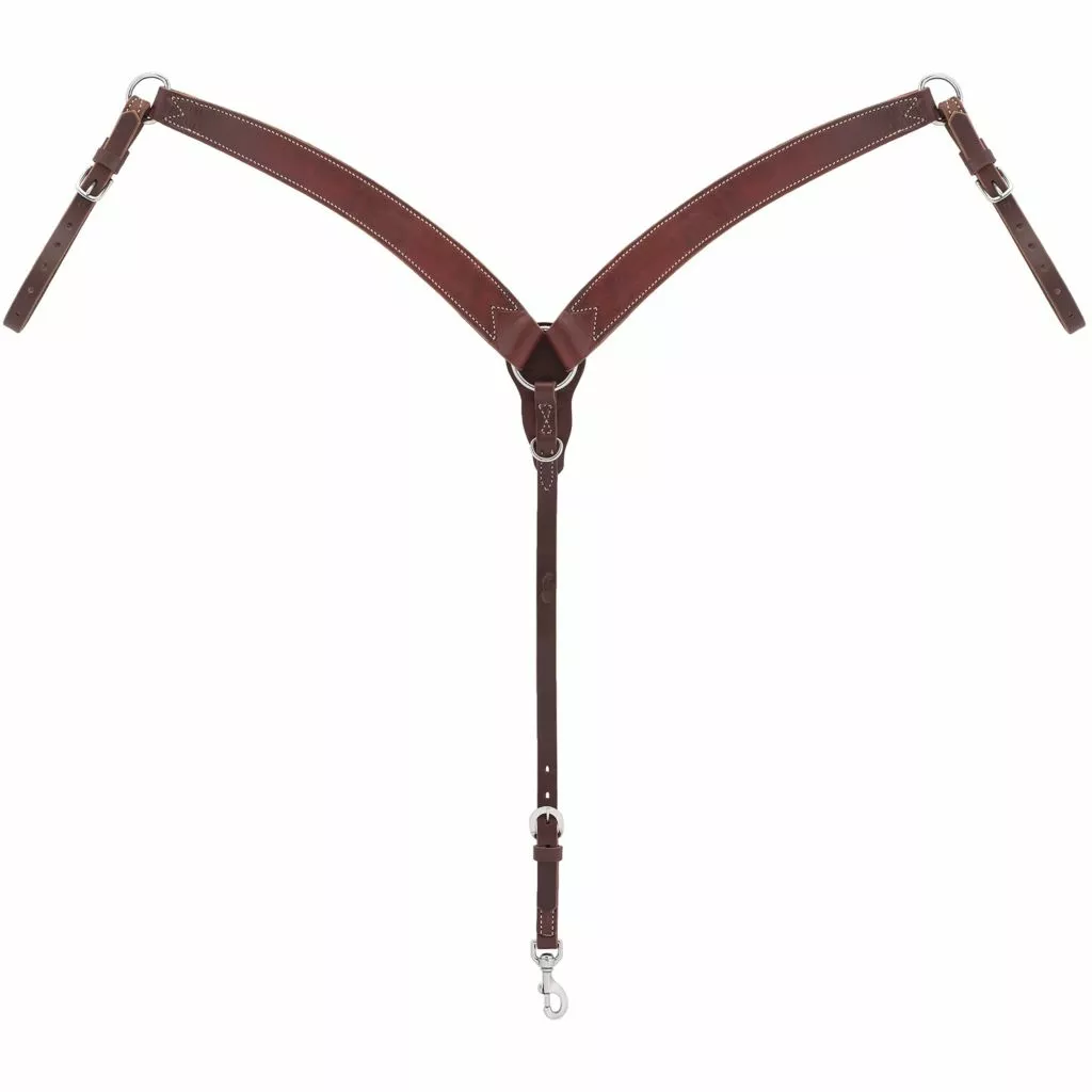 Weaver Leather Working Cowboy Contoured Breast Collar, Golden Chestnut, 40-1075 1 Weaver Leather Working Cowboy Contoured Breast Collar, Golden Chestnut, 40-1075