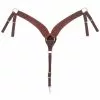 Weaver Leather Working Cowboy Roper Breast Collar, Golden Chestnut, 2-3/4 to 2 in. Adjustable Width on Breast Pieces, 40-1076