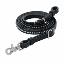 Weaver Leather Back in Black Roper Rein, Black, 5/8 in. x 7 ft., 50-1671-BK