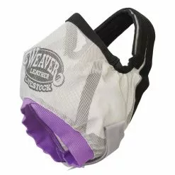 Weaver Leather Cattle Fly Mask for Cattle 600 to 1,400 lb., Purple/Gray