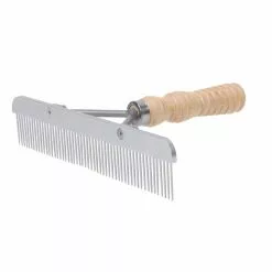 Weaver Leather Show Comb with Wood Handle and Stainless Steel Replacement Blade