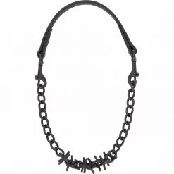 Weaver Leather Brahma Webb Goat Collar, Oil-Rubbed Chain, Black