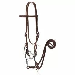 Weaver Leather Working Tack Bridle with Medium Port Mouth Bit, 20-0364