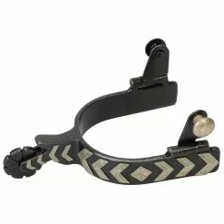 Weaver Leather Spurs with German Silver Chevron Trim, 25-7831