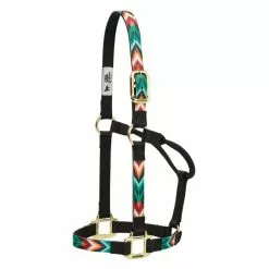 Weaver Leather Non-Adjustable Horse Halter with Nylon Chevron, 35-6781-P16