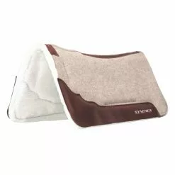Weaver Leather Impact-Absorbing EVA Sport Foam 100% Wool Saddle Pad with Merino Wool Fleece Liner, 32 x 32 in., 36003-5566-29
