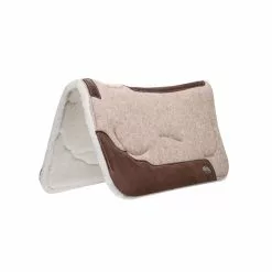 Weaver Leather 100% Wool Felt Saddle Pad with Gel Insert and Merino Wool Fleece Liner, 32 x 32 in., 35-9333