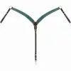 Weaver Leather Turquoise Cross Carved Turquoise Flower Contoured Breast Collar, 45-0326