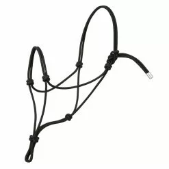 Weaver Leather Silvertip 95 Rope Halter, Draft, Black, 35-9507-S1