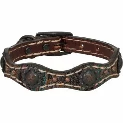 Weaver Leather Vintage Paisley Dog Collar, 06-5881-PK-17